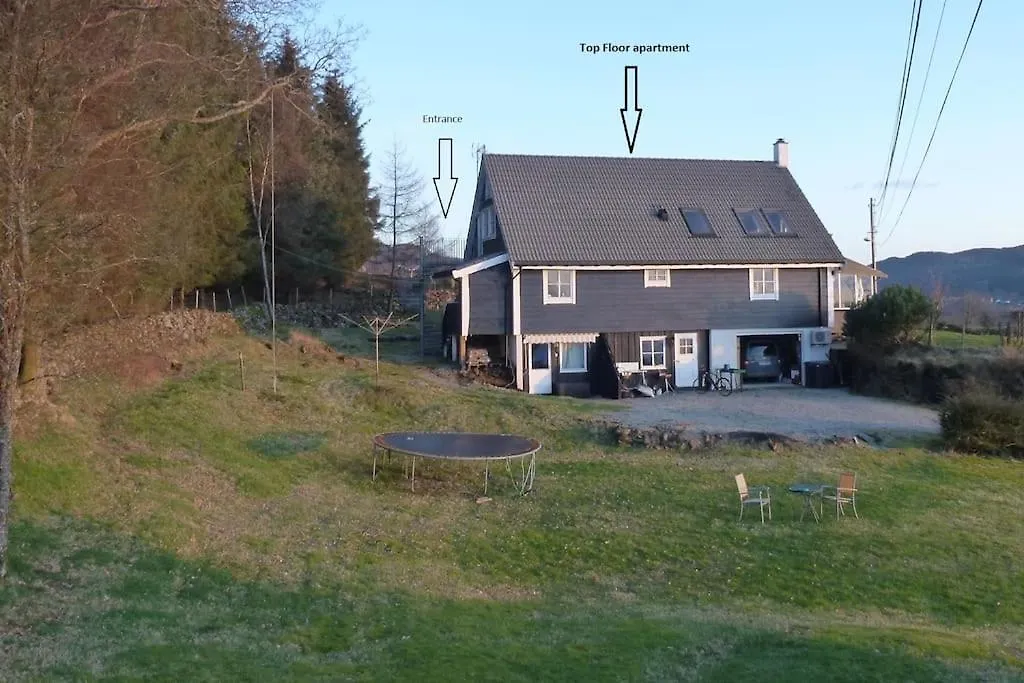 Topfloor Apartment Separate Entranc Nice View Stord Fitjar